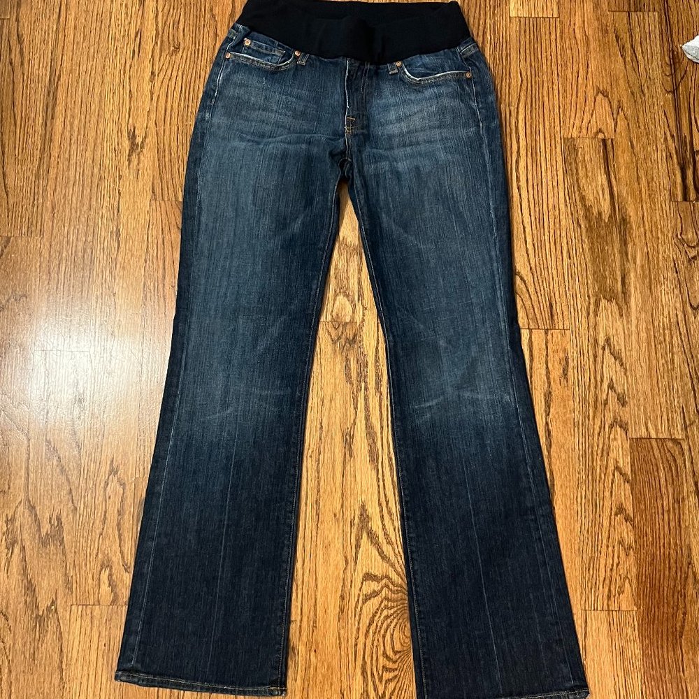 Women's Maternity Boot Cut Jeans-A Pea In The Pod-Size Large